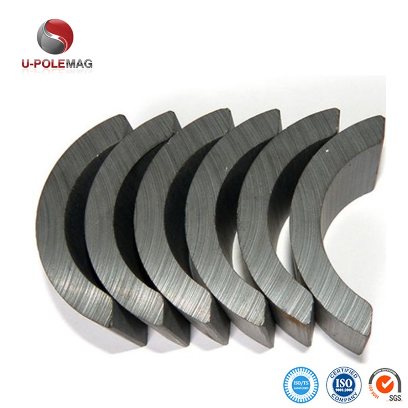 ±0.01mm Tolerance Full Grade Ferrite Arc Ceramic Curve Magnet for Motor