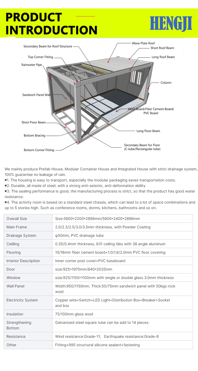 Efficiently Assemble Container House with PVC Board Floor Easy Installation Affordable