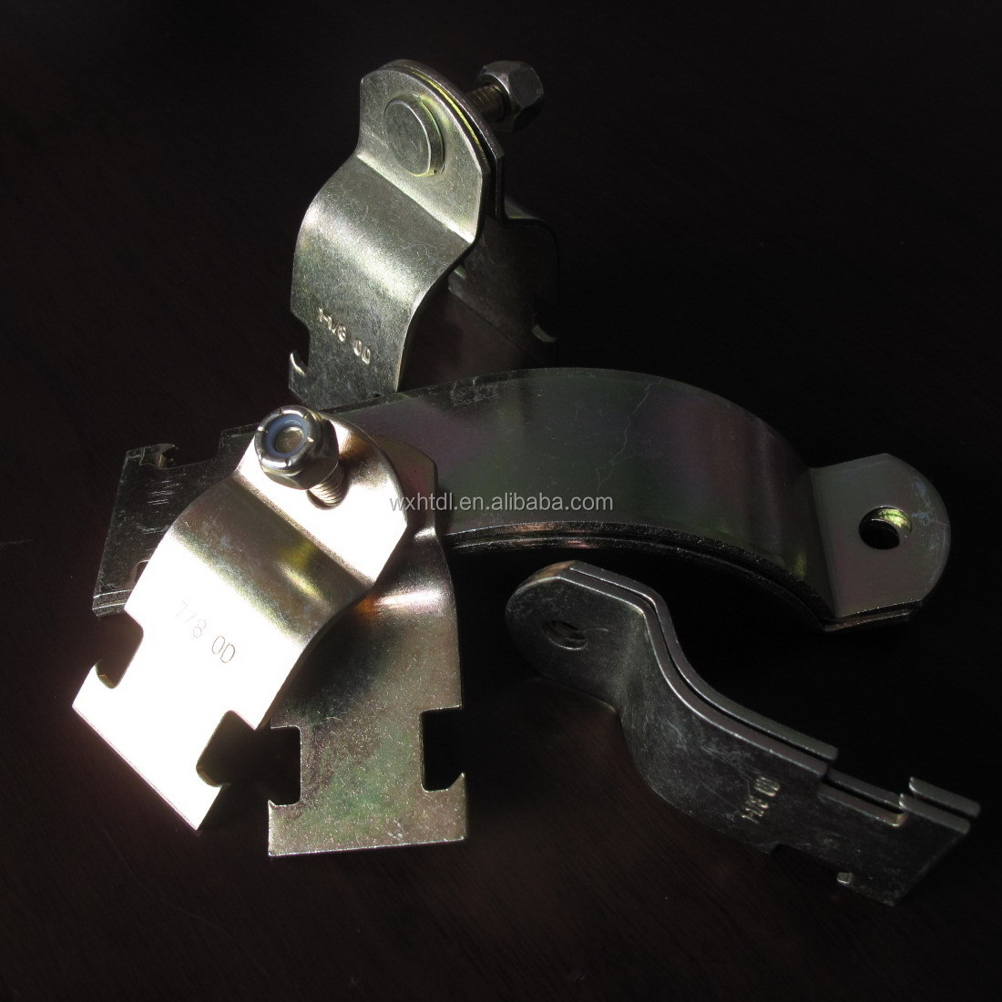 Stainless Steel Pipe Clamps With Rubber Grommet Brackets Strap Support