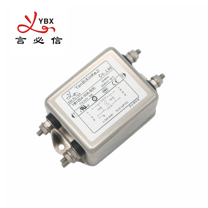 YB21D2-6A-Q Low Pass EMI Filter Fast Terminals Output Single Phase Filter