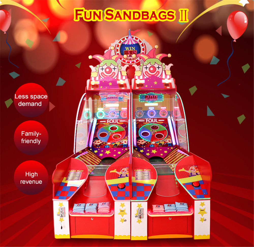 Fun Sandbag indoor Arcade game Ticket Redemption Game Machine For Amusement Park