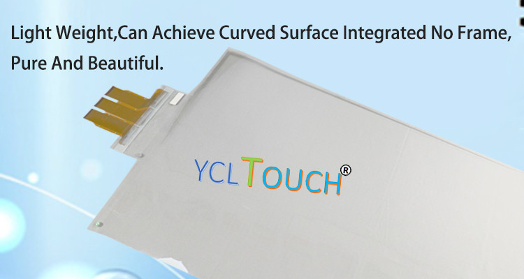 OEM ODM Interactive Touch Foil 50 Inch Curved Transparent Touch Screen Film