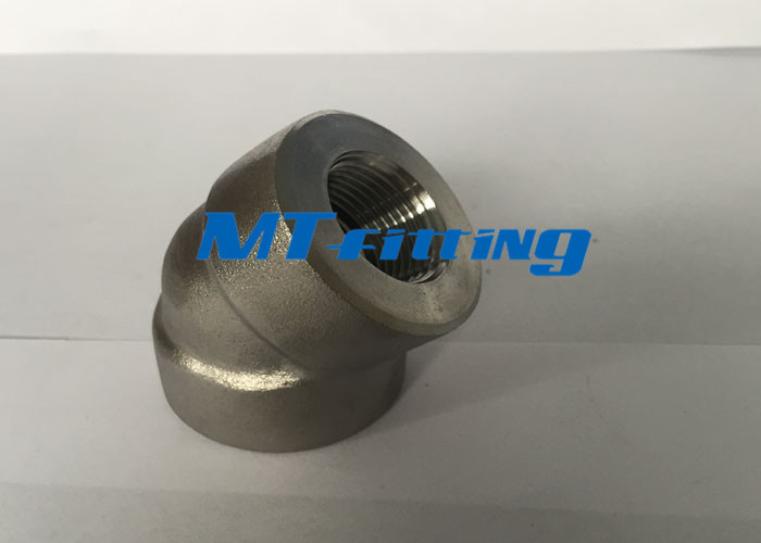 3/8 Inch ASME B16.11 F316/316H 3000LBS Elbow With Treaded End For Connection
