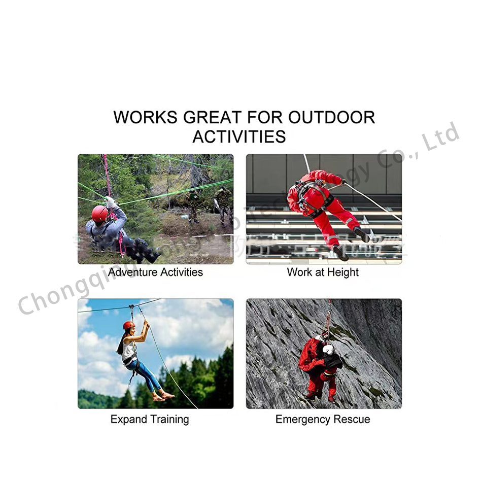 Custom Fixed Pulley Hook Rescue 7075 Aluminum Climbing Gear Single Pulley with Hardware
