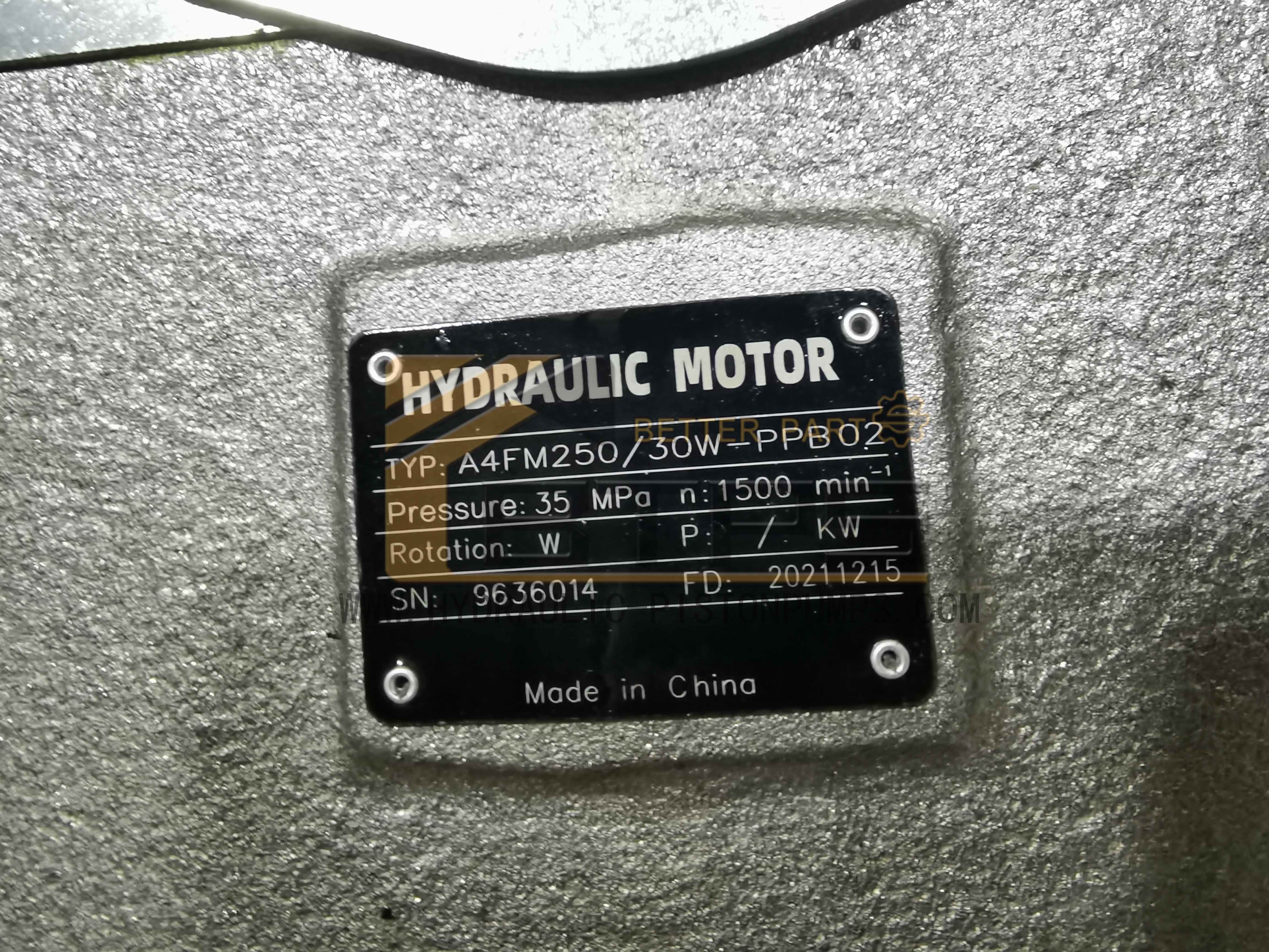 A4FM250 30W-PPB02 Hydraulic Motor Hatch Cover Rexroth A4FM Series A4FM22 A4FM28 A4FM40 A4FM56 A4FM71 A4FM125 A4FM250
