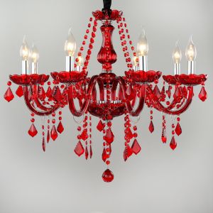  Customization E14 Light Source Crystal Candle Chandelier AC 85 - 265V Manufactures