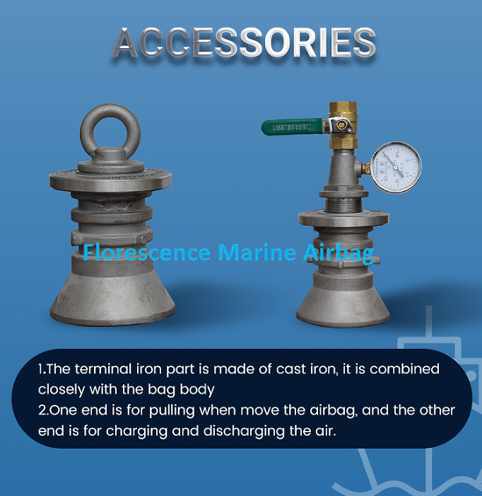 Florescence Boat Marine Rubber Airbags For Ship Launching And Docking