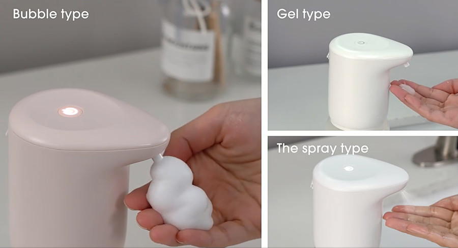 Touchless Automatic Wall Mounted Sensor Soap Dispenser USB Rechargeable 400ML