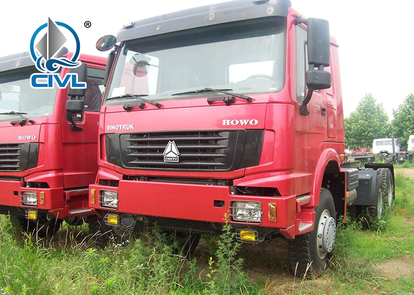 6x6 Tractor Prime Mover Truck , Tractor Head Truck Color Customization