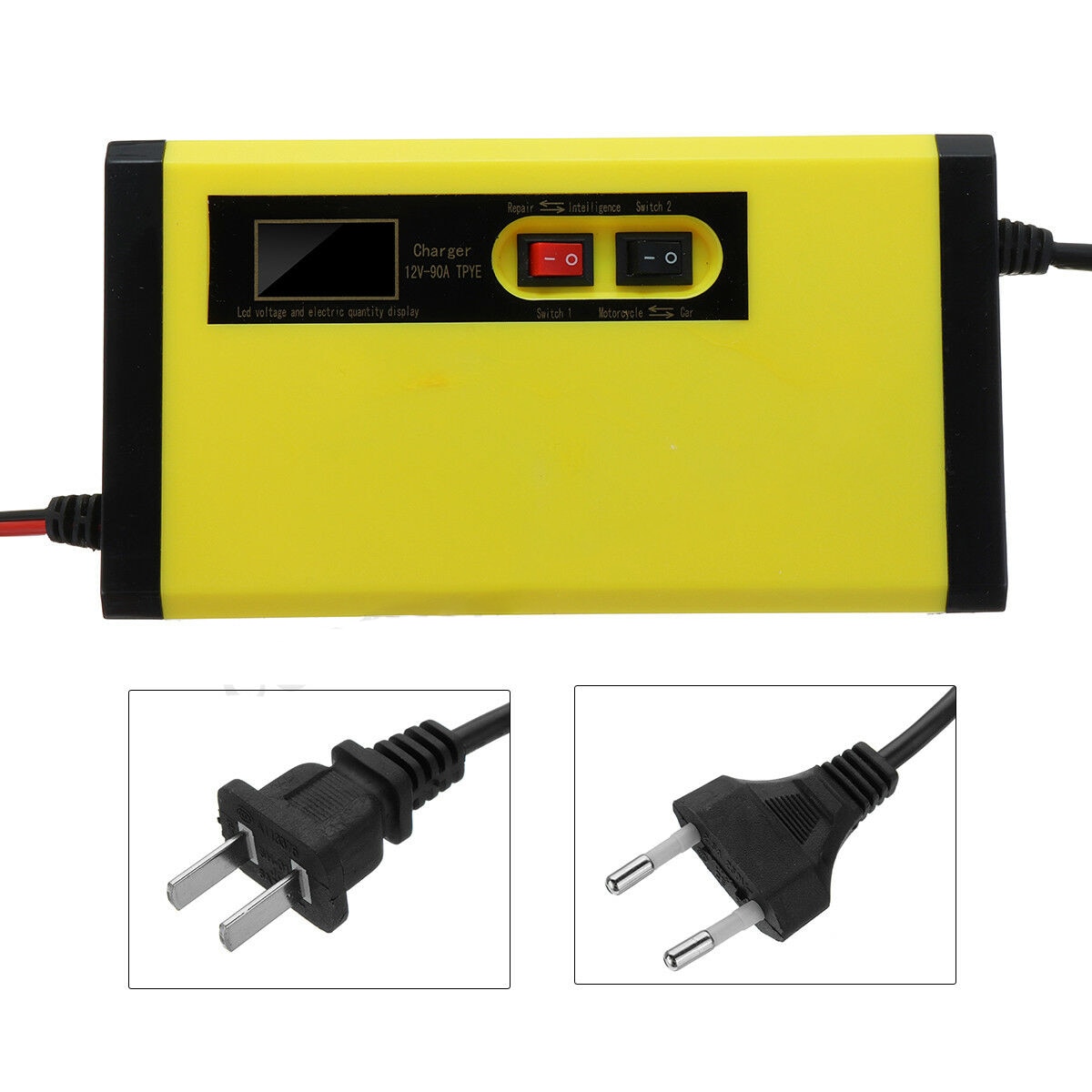 Aluminum Alloy LCD Display 12v Sealed Lead Acid Charger