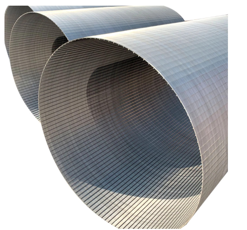 3.0mm Water Mesh Mild Steel Wedge Wire Screen Filter SS316L Johnson Sieve Tube