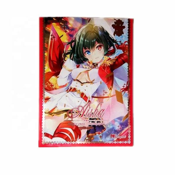 National Style Trading Cards Sleeves Protector Waterproof Clear Or Customized
