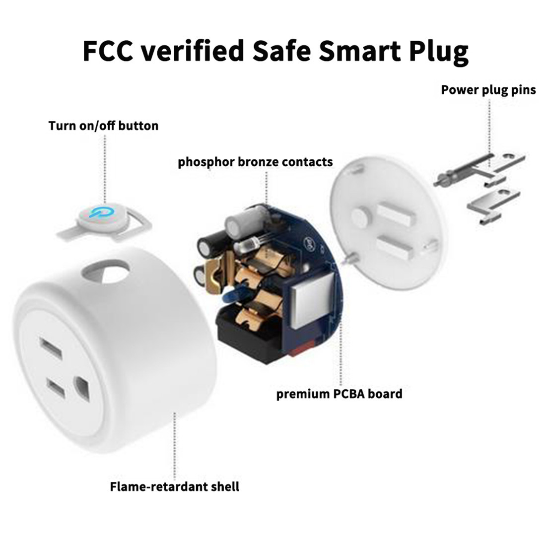 OEM Tuya Smart Plug Wi-Fi Phone App Control Socket