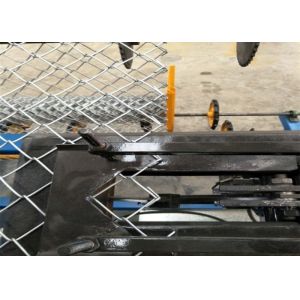 Double Wire Fencing Wire Making Machine , Black Wire Chain Link Weaving Machine
