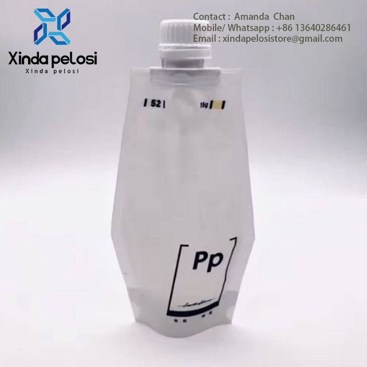 Stand Pouch Bag For Bleaching Powder Developer Double Oxygen Milk Hair Dye Packaging