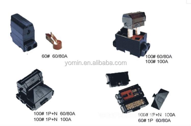 1501 House Service 60 / 80A 100A Waterproof Fuse Cutout, SPN/TPN Cutout Fuse, Single Pole Cut-out Fuse,