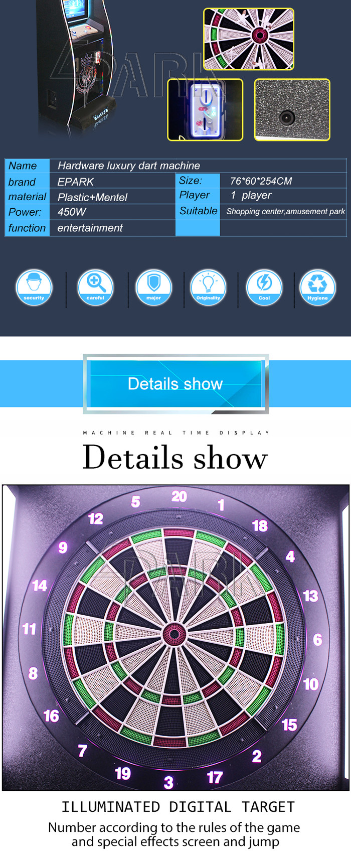 Luxury Dart EPARK HD LCD Amusement Game coin operated Machine