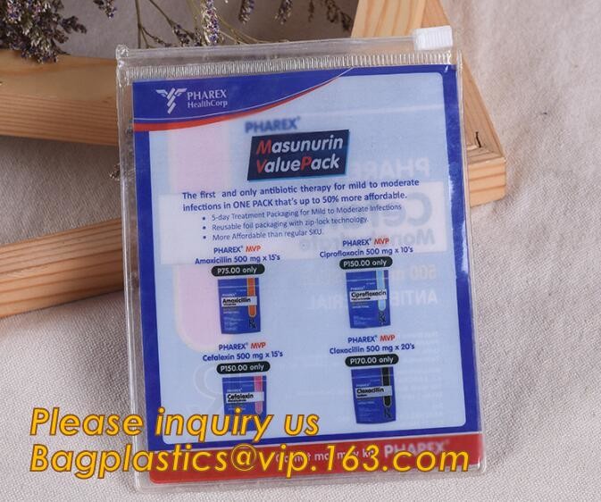 Plastic Bag OEM Custom PVC Loop Handle Image Printed Plastic Shopping Bag,Promotional Clear Waterproof Plastic Cosmetic
