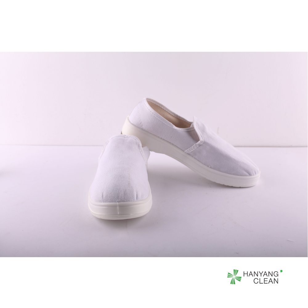 Unisex gender anti static safety cleanroom PU canvas shoes working esd safety shoe