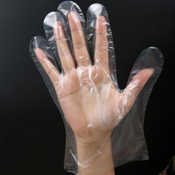 Restaurant Home Service Cleaning Disposable Plastic Gloves / Lightweight