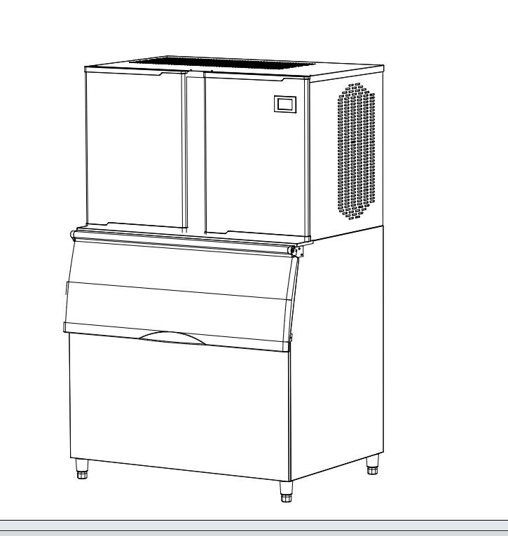 -18 Degree Ice Maker Machine , 700W Clear Ice Cube Maker Machine
