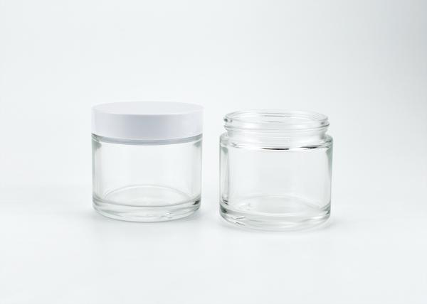 Wholesale 4oz 120mlcylindrical clear glass cosmetic jar for personal care