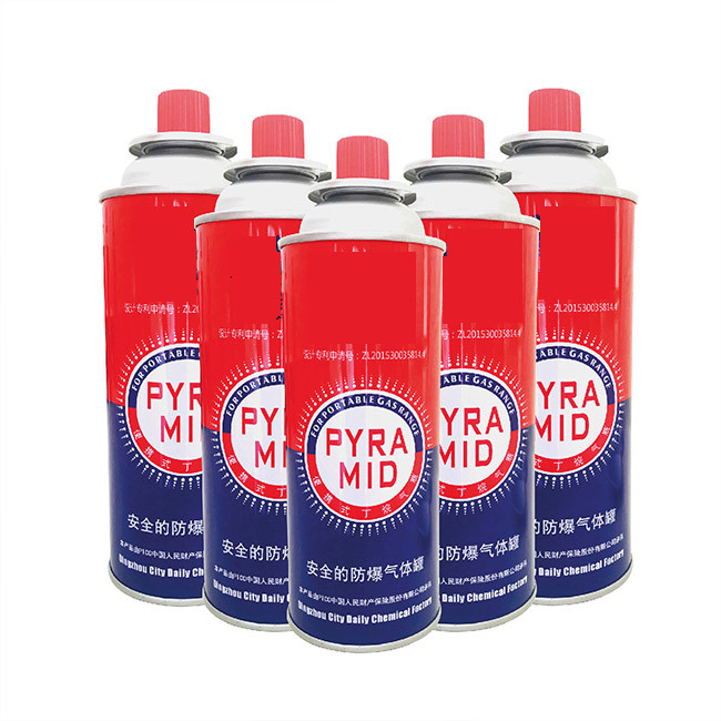 Customized Logo Butane Gas Tank with Straight Wall