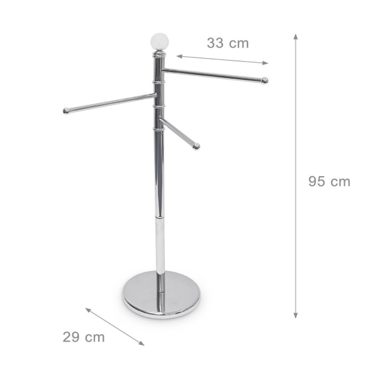 Stainless Steel Free Standing Towel Rack Rotatable 360 Degree Schwenkbar Towel Racks