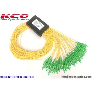 2.0mm 3.0mm FTTH 1x32 SC APC G567A2 Fiber Optic Splitter PLC Splitter with ABS