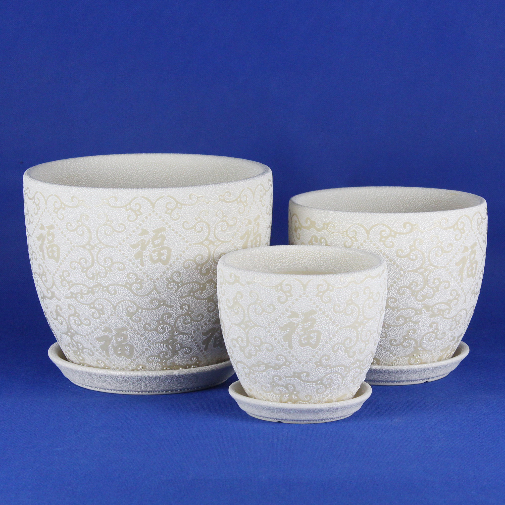 Durable And Versatile Ceramic Pots Glossy Finish For Living Room