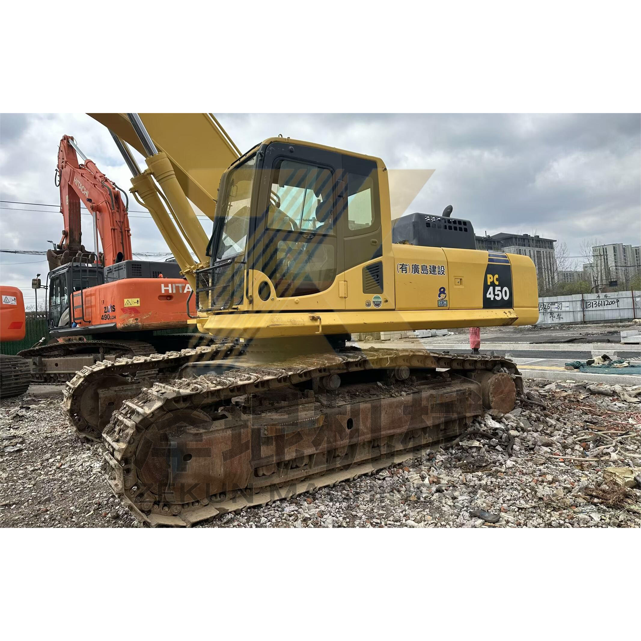 Original Komatsu PC450-8 Excavator with 2.1m³ Bucket Capacity