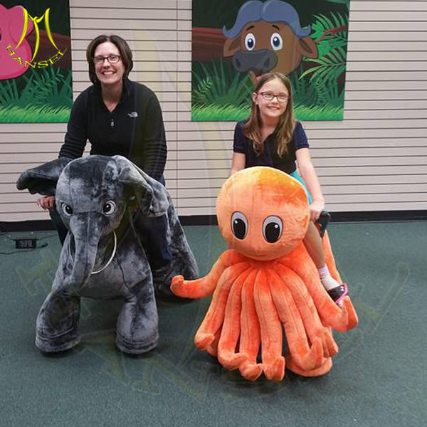 Hansel plush motorized animals for sale and elektrikli motorcycle for kid rides