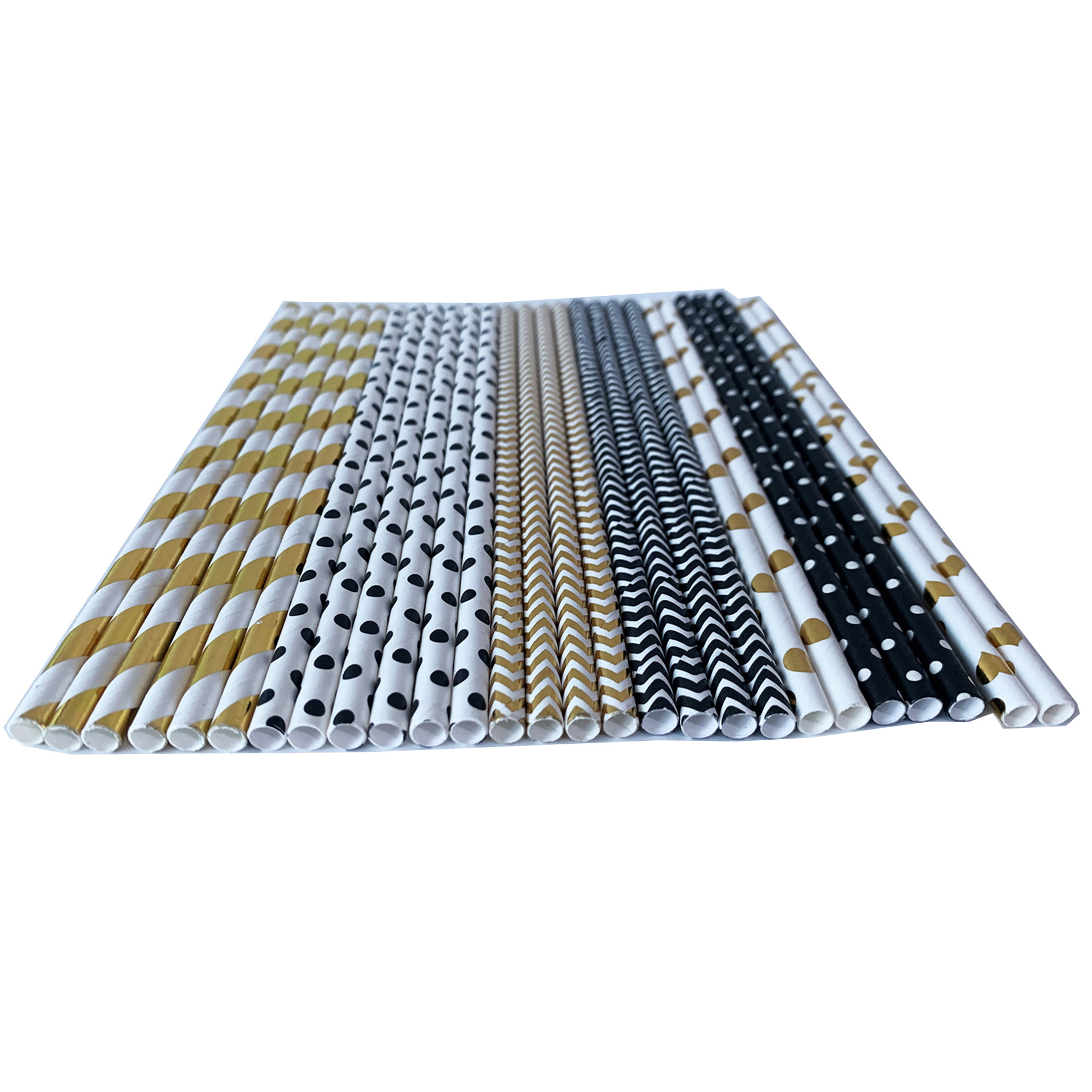 FDA Certificates Paper Drinking Straws FSC Decorative Paper Straws