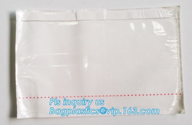 PP film 178*140mm invoice enclosed packing list envelopes, DHL Shipping pockets for waybill, A4 size plastic packing lis