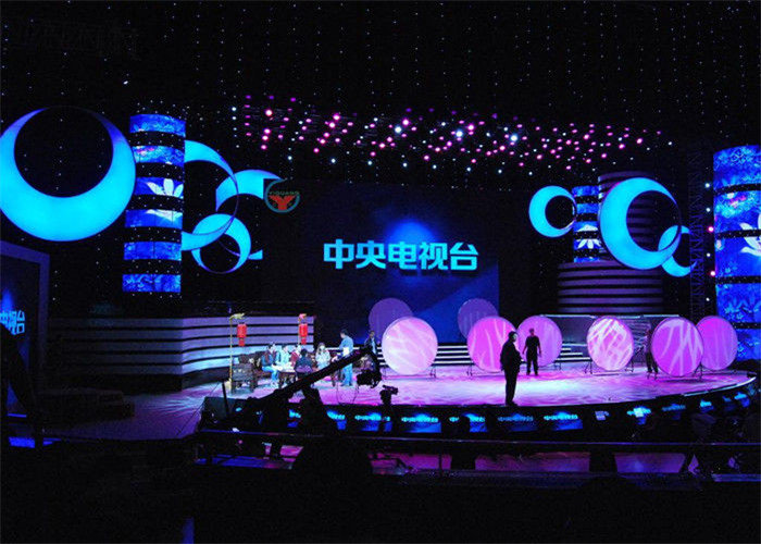 P8mm Stage LED Display 6000cd/sqm High Definition Led Display For TV Showing 1/8 Scan