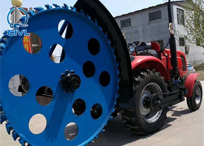 Disc Trencher / Cable Trencher / Village Water Pipe Trencher / Tractor Trailed Chain Ditcher Concrete Pavement Ditcher