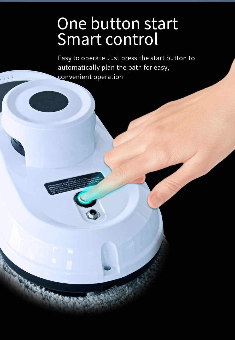 Professional Building Glass Cleaner 295*145*108 mm Intelligent Window Cleaning Robot