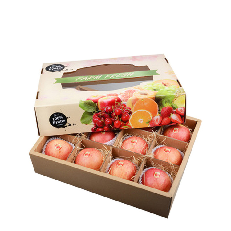 Stable Practical Vegetable Corrugated Boxes , Recyclable Tomato Shipping Boxes