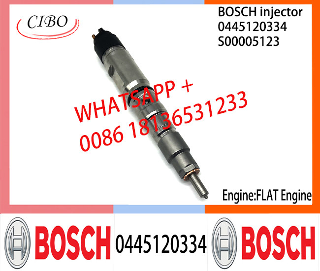 BOSCH 0445120334 Neutral Diesel Fuel Injector Assembly 0445120334 S00005123 For FLAT Engine