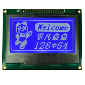 Flat Rectangle COG LCD Display Graphic Dot Matrix WLED Back - Light Type