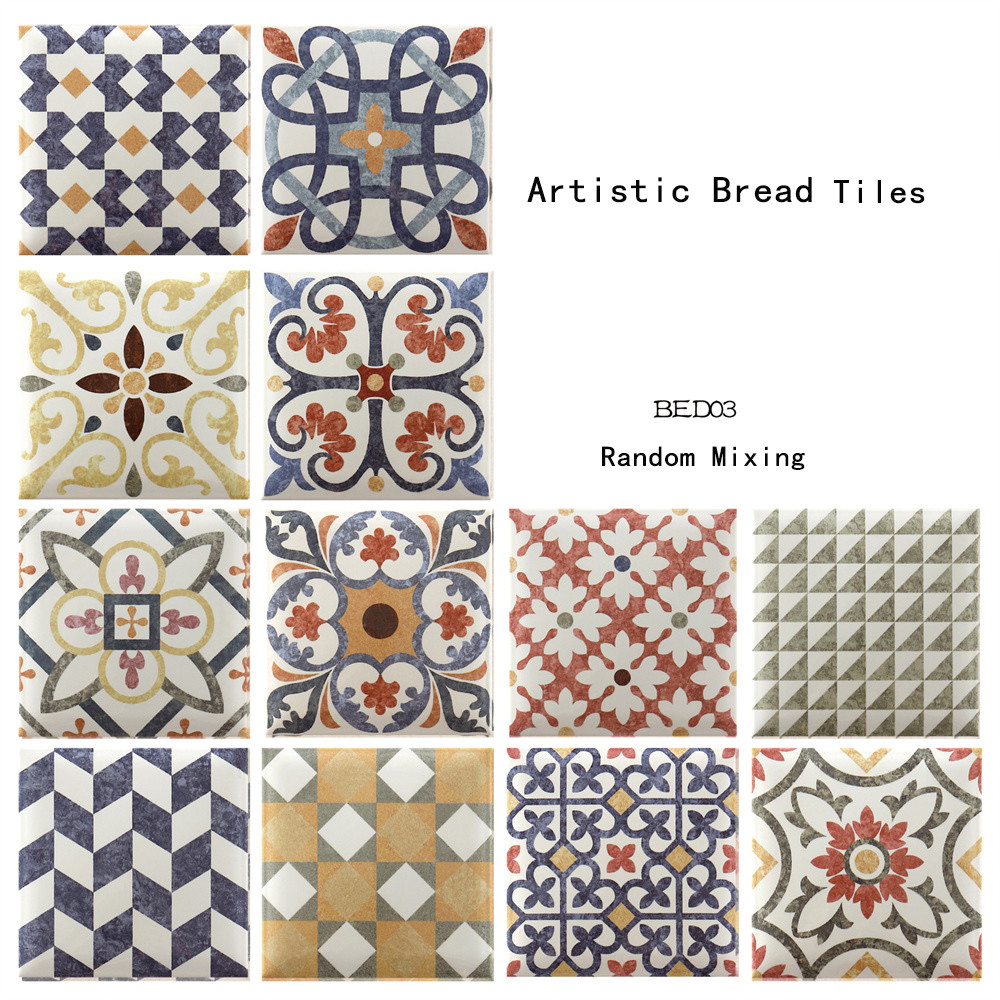 Wall Embellishment,152x152mm Glossy Mixed Indoor Porcelain Wall Tiles For Living Room, Background And Countertop