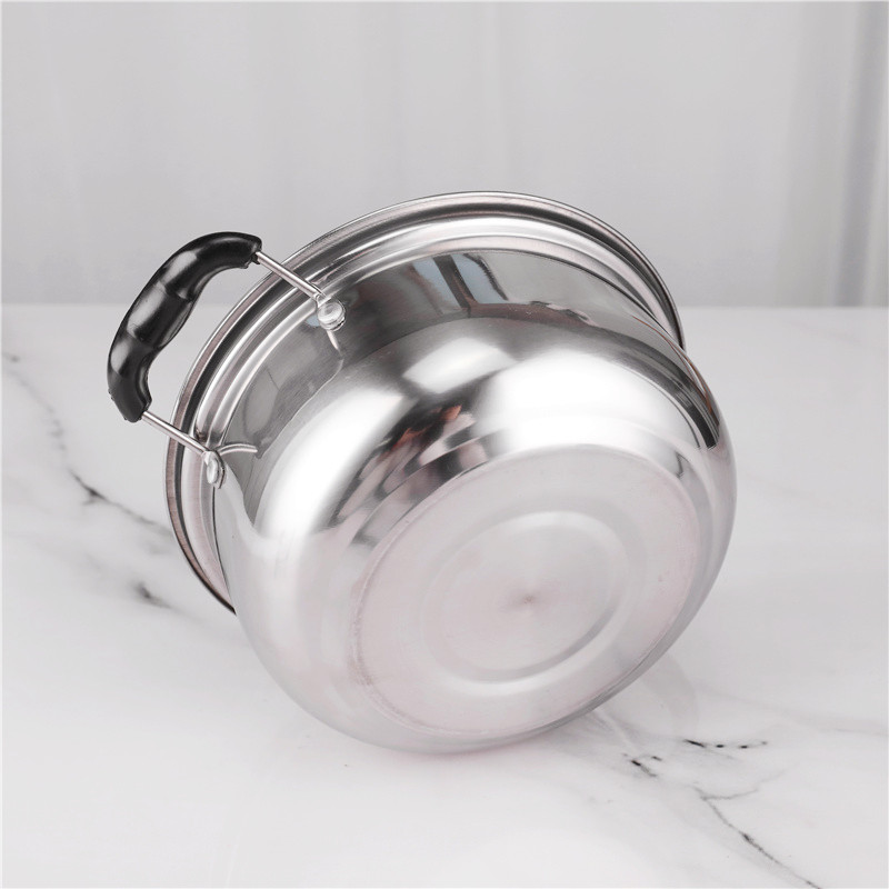 Glass lid 5pcs pot set stainless steel 410 cookware set