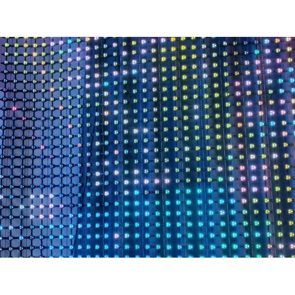 Outdoor Advertising Screen Programmable Soft LED Mesh Display with IP67