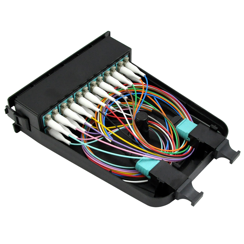 High Density Fiber Optic FTTH MPO MTP Modular Cassette Box for Network Optimization
