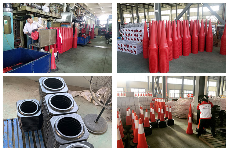 PVC Road Safety Cones Orange Highway Construction Cones Customized