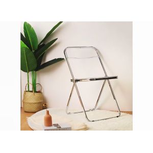 China 46cm Transparent Acrylic Dining Chairs PC Polycarbonate on sale