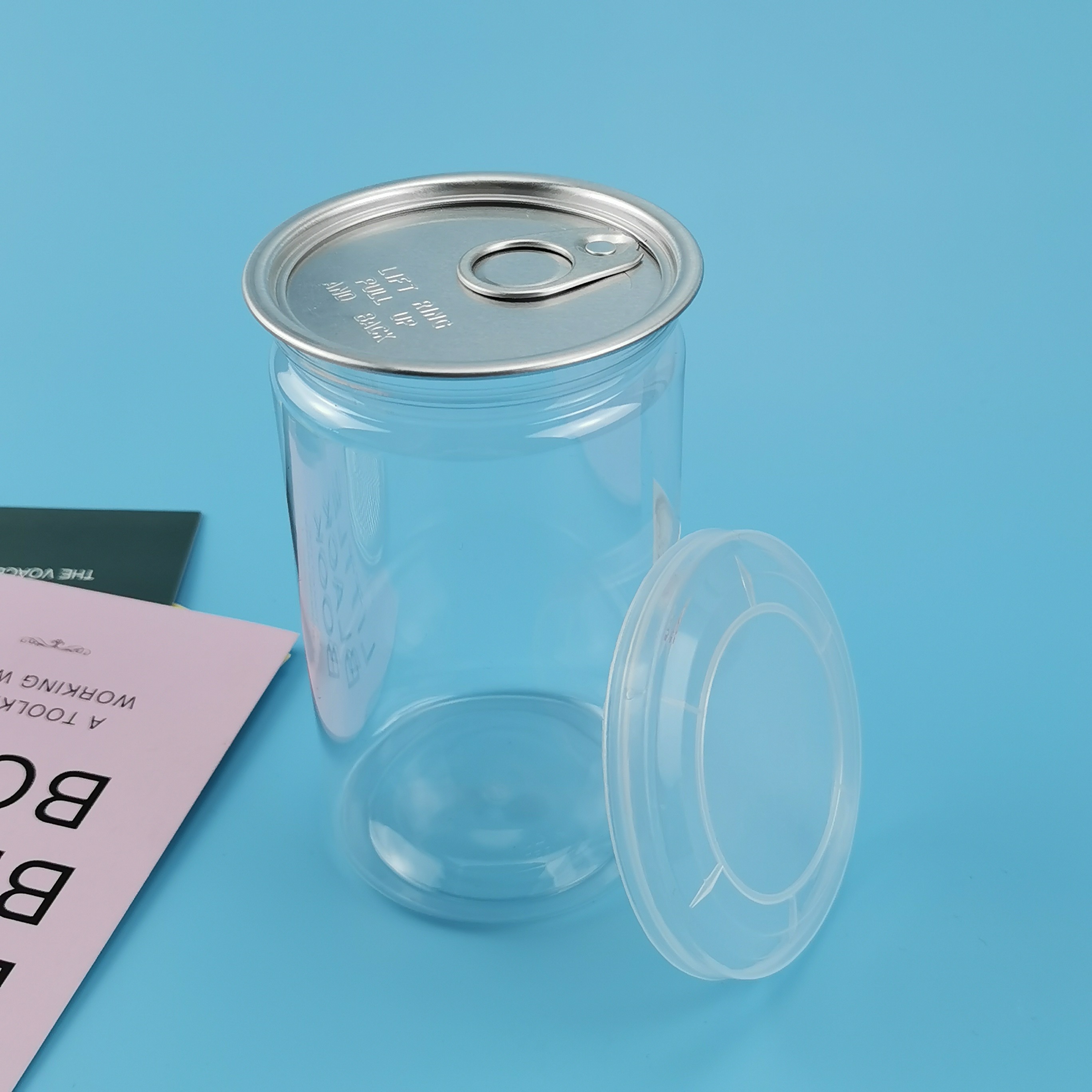 350ML Clear Shatterproof Plastic Food Jars For Dry Fruit