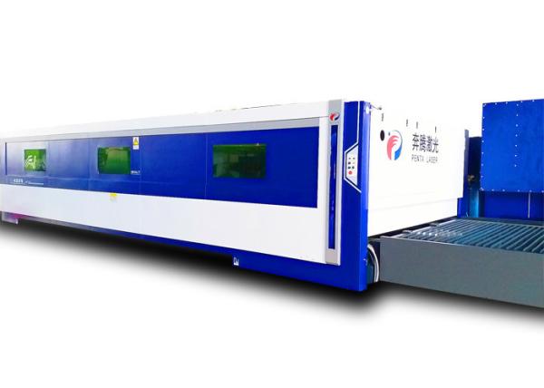 Professional CNC Laser Metal Cutting Machine 4000 W Double Driving Synchonous