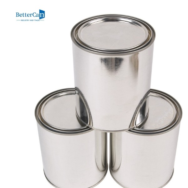 Small Empty Paint Tin Cans 500ml Round Corrosion Resistant With Lever Lid