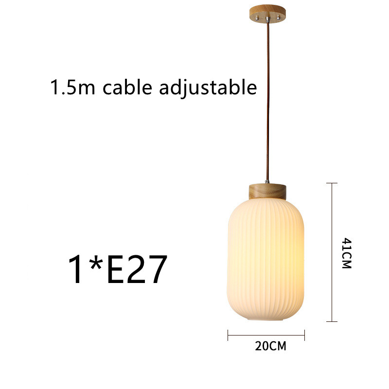 Japanese Retro Bedroom Lamp Chinese Wooden Pendant Light(WH-AP-600)